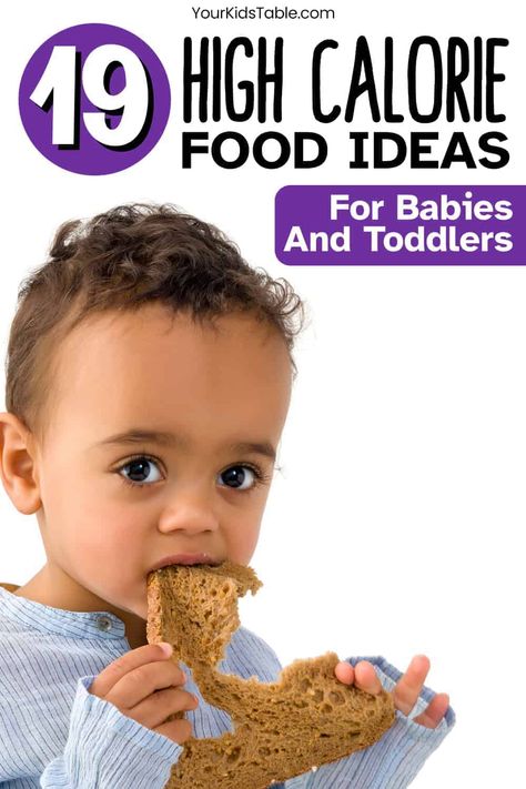 Try these high calorie foods for your baby or toddler if they are starting solids or need to gain weight. Simple ideas for increasing calories and nutrition for babies who are fully table foods, still breastfeeding, bottle feeding, or combo feeding. Great for babies who are using baby led weaning (BLW) or purees, and for increasing feeding independence during breakfast, lunch, dinner, and snacks High Calorie Baby Food, Combo Feeding, High Calorie Foods, Foods For Babies, Brain Healthy Foods, Easy Toddler Meals, Toddler Dinner, High Calorie, Starting Solids