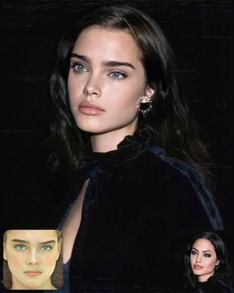 Brooke Shields Face Morph, Brooke Shields Face, Face Morph, Makeup Look Ideas, Natural Makeup Ideas, Rhinoplasty Nose Jobs, Face Blender, Lash Kit, Natural Everyday Makeup