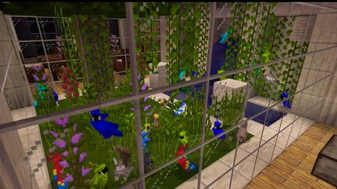 Minecraft Animal Cage Ideas, Bird Enclosure Minecraft, Parrot Cage Minecraft, Minecraft Parrot Enclosure, Geese House Ideas, Minecraft Bird Cage, Minecraft Parrot House, Minecraft Parrot, Parrot House