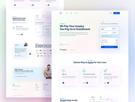 Fintech landing page design concept #illustration #financial #businessloan #tradinglandingpage #trending2021 #bestdesign2021 #minimaldesign #fintechlandingpage #financebusiness #finance #tradingwebsite #userinterface #uiuxdesign #fintechwebsite #businesswebsite #fintechlogo #financeapp #fintechapp #fintech Fintech Landing Page, Coffee Shop Website, Ui Website, Website Software, Shop Website, Business Loan, Finance App, Ui Design Website, Concept Illustration