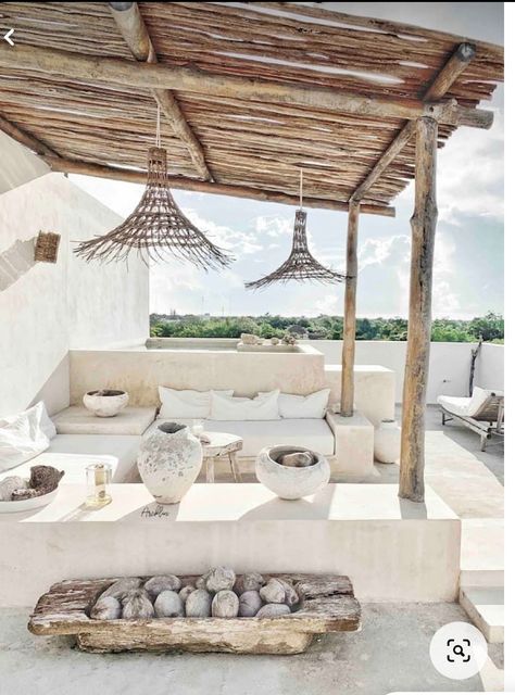 Beach Shack Decor, Ibiza Style Interior, Bali House, Backyard Oasis Ideas, Moroccan Homes, Rooftop Patio, Backyard Sheds, Boho House, Backyard Living