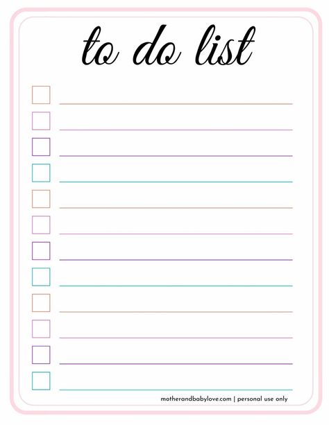 Cute Daily To Do List Printable (FREE DOWNLOAD) To Do List Printable Free, Daily To Do List Printable, Free To Do List, Free Printables Organization, To Do Checklist, Christmas To Do List, To Do List Notebook, To Do List Printable, Tracker Free