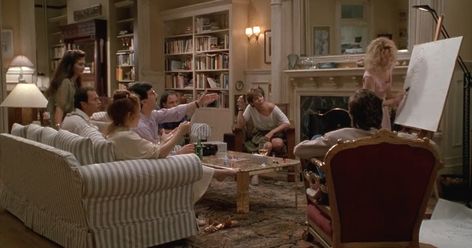 Father Of The Bride House, Meg Ryan Movies, 90s Living Room, Harry And Sally, Old Money House, Witchy House, Traditional Eclectic, Nora Ephron, When Harry Met Sally