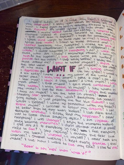 #whatif #whatifwednesday #selfimprovement #journal #quotes #quote #aesthetic Things To Write In A Journal About Him, Who I Am Journal Page, Things I Wish I Said But Never Did Journal, Birthday List Aesthetic Journal, Cute Things To Write In Your Journal, How I See Him Body Template Tiktok, Journaling Aesthetic Writing Ideas, Aesthetic Quotes To Write In Journal, Cool Journaling Ideas