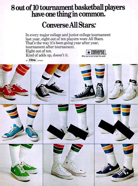 🍍🍍🍍, goshyesvintageads: Converse, 1974 1970s Sneakers, 70s Sportswear, Converse Vintage, 70s Clothing, 60s 70s Fashion, Vintage Converse, Golf Wear, Retro Ads, Sports Clothing