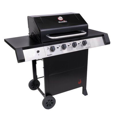 Get better food for better cookouts every time you grill on the char-broil performance series amplifier 4-burner gas grill. Amplifier cooking technology gives you the confidence to grill your entire meal with no flare-ups and even heat for juicier food. And 435-square-inches of primary cooking space gives you plenty of room to do it. We included the chef's Delite tray to cook your most delicate foods. It’s easy to assemble and equipped with electronic ignition to ensure reliable starts. The side Gas Barbecue Grill, Tent Material, Grill Brush, Propane Gas Grill, Keep Food Warm, Stainless Steel Grill, Cooking Temperatures, Cast Iron Cooking, Cooking Area