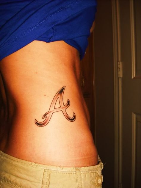 Atlanta Braves tattoo!!  I LOVE It! Smaller version on inside of wrist though. Braves Tattoo, Atlanta Braves Tattoo, Eagle Tattoo Arm, Be Brave Tattoo, Full Tattoo, Fan Tattoo, Black Cat Tattoos, Virgo Tattoo, Full Arm Tattoos