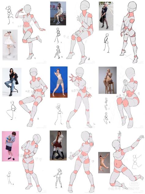 Action Stance Pose Reference, Cheers Pose Reference, Twin Reference Pose, Sketch Poses, Body Drawing Tutorial, Body Reference Drawing, Gesture Drawing, Arte Inspo, Poses References