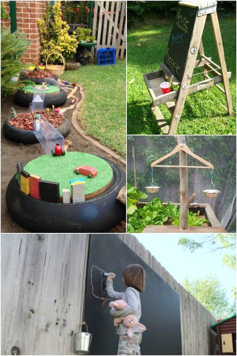 backyard ideas for kids Diy Backyard Ideas For Kids, Backyard Ideas For Kids, Very Small Garden Ideas, Boys Garden, Kid Friendly Backyard, Diy Backyard Ideas, Backyard Kids Play Area, Sloped Backyard, Cheap Backyard