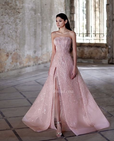 Glam Dress, Classy Wedding Dress, Half Saree Designs, Fancy Dresses Long, Affordable Prom Dresses, Dress Design Sketches, Pink Bridesmaid Dresses, Wedding Dresses For Girls, Pretty Prom Dresses