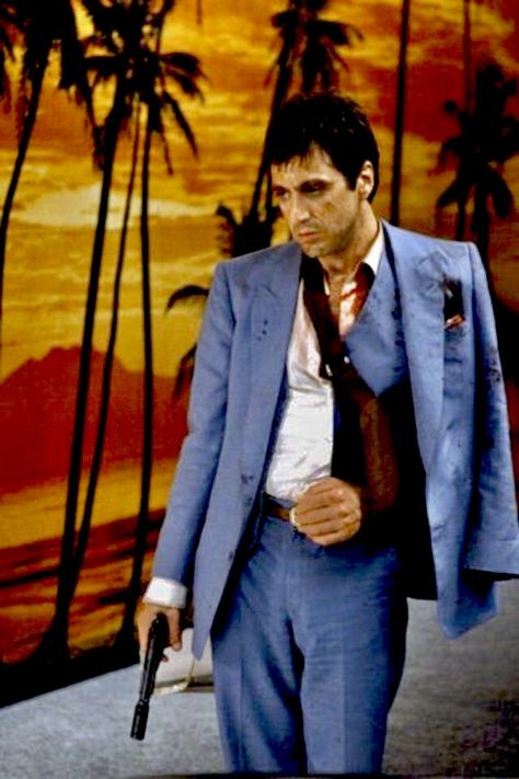 Young Al Pacino, Scarface Movie, Gangster Movies, Tony Montana, Movie Shots, Al Pacino, Military Outfit, Movie Wallpapers, Film Art