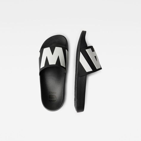 Cart IV Basic Slides | Women | Multi color | G-Star RAW® Gstar Raw, Raw Design, Black White Art, Slides Women, G Star Raw, Casual Look, Pool Slides, Slides, Flip Flops