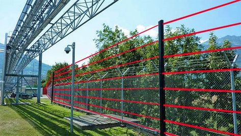 Solar-powered (with integrated battery) and wireless, this invisible fence requires no civil engineering (up and running in hours) for coverage of 328 feet (100m) per system which can be linked together with other systems for large perimeters, guaranteeing exceptional performance in all weather conditions and does so with its proprietary design anti-condensation, anti-ice caps. - American Security Today Perimeter Security, Invisible Fence, Drone Technology, Motion Sensors, Homeland Security, Civil Engineering, 100m, Solar Energy, Weather Conditions