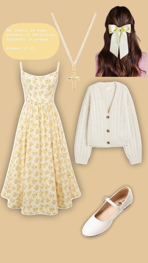 Spring Outfits Floral, Cute Summer Fits Modest, Modest Disney Outfits, Biblical Outfits, Modest Teen Outfits, Cute Modest Outfits For School, Girly Outfits Modest, Christian Outfits Church, Easy Church Outfits