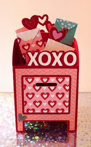 SVG Cuts - Hearts Aflame Kit.  Mailbox Valentine's Day Card. Diy Valentine's Mailbox, Diy Valentine's Box, Card Mailbox, Diy Valentines Box, Kids Valentine Boxes, Valentine Card Box, Valentine Mailbox, Valentines Gift Bags, Valentine Day Boxes