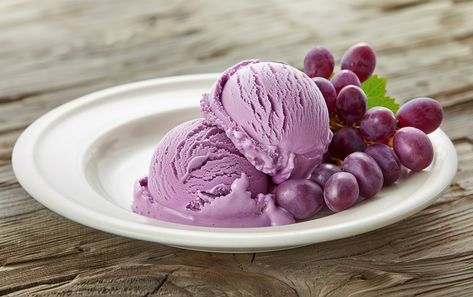 Classic Concord Grape Ice Cream - Hungry Ghost Food and Travel Concord Grape Ice Cream, Ghost Food, Grape Dessert, Grape Ice Cream, Family Dessert Recipes, Concord Grapes, Hungry Ghost, Creamed Eggs, Beautiful Horse