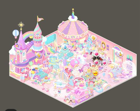 Pastel carnival LINE Play room Pastel Carnival, Line Play, Carnival Art, Boat Captain, Daisy Love, Cute Pastel, Decoration Inspiration, Pink Decor, Junk Drawer