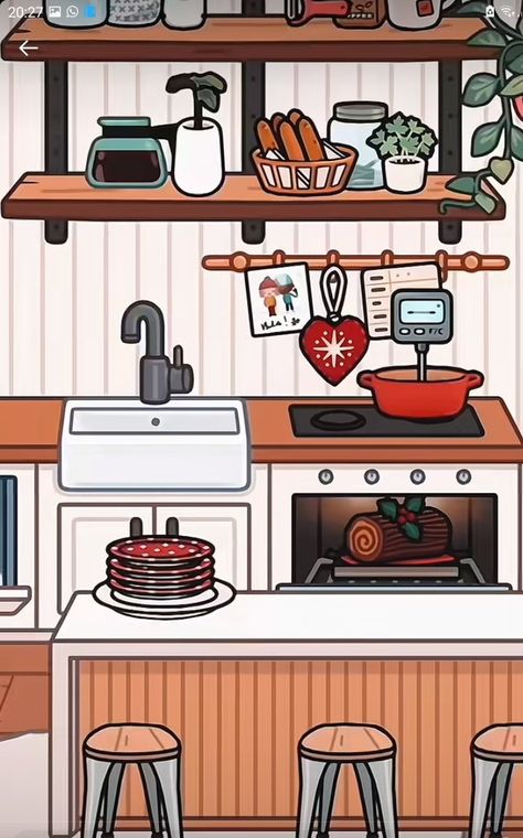 Not mine original tiktok by sophieestocas. Aesthetic Christmas toca boca kitchen.#fyp #xmastoca #Aestheticxmas #tblwxmas #tiktok Toca Boca House Ideas Modern Mansion Christmas Kitchen, Christmas House Tour Toca Boca, Toca Boca Christmas Kitchen, Toca Boca Winter House, Christmas House Toca Boca, Toca Boca Winter House Ideas, Toca Boca House Ideas Christmas, Christmas Toca Boca House Ideas, Toca Boca Room Ideas Christmas