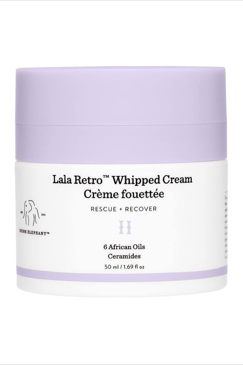 A retro-style moisturizer that rehabilitates, brightens, firms and thickens skin while slowly and steadily delivering a steady dose of moisture throughout the day and night. Lala Retro Whipped Cream, Drunk Elephant Skincare, Sephora Skin Care, Gloss À Lèvres, Makeup Needs, Pretty Skin Care, Skin Care Items, Drunk Elephant, Birthday Wishlist