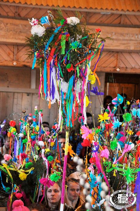 Gaik, the Polish/Slavic “May tree” | Lamus Dworski Slavic Countries, Winter Goddess, Slavic Paganism, Polish Traditions, Sacred Groves, Pagan Festivals, Easter Monday, Spring Celebration, Spring Equinox