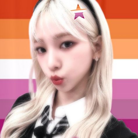 Picture Banner, Lgbt Flag, Lesbian Flag, Flag Icon, New Twitter, Aespa Karina, Lgbt Pride, Just Girl Things, Kpop Memes