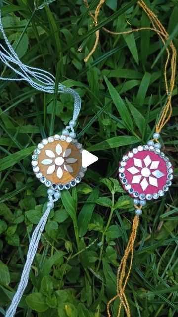 Mirror Rakhi, Rakhi Designs Handmade, Handmade Rakhi Designs, Rakhi Making, Old Packaging, Happy Raksha Bandhan, Handmade Mirror, Handmade Rakhi, Rakhi Design