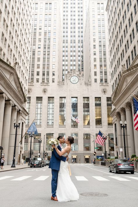 Looking for a downtown Chicago Wedding photography inspiration? Click the photo and view the photos from the Chicago Board of Trade, Union Station, Room 1520, and more! Downtown Wedding Photos, Chicago Board Of Trade, Chicago Wedding Photos, City Wedding Photos, Blue Photography, Downtown Wedding, Chicago Wedding Photography, Graduation Portraits, Chicago Engagement