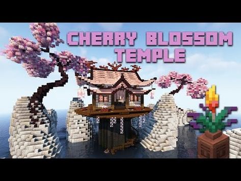 Cherry Blossom Temple Minecraft, Minecraft 1, Cherry Blossom, To Play, Minecraft, Temple, Blossom, Cherry