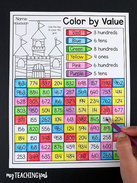 Place Value Bingo 2nd Grade, Place Value Math Games 2nd Grade, Second Grade Geometry, Math Activities Elementary 2nd Grade, Value Place Activities, Grade 2 Place Value Activities, Place Value Lessons 2nd Grade, Place Value Stations, Fun Place Value Activities 2nd Grade