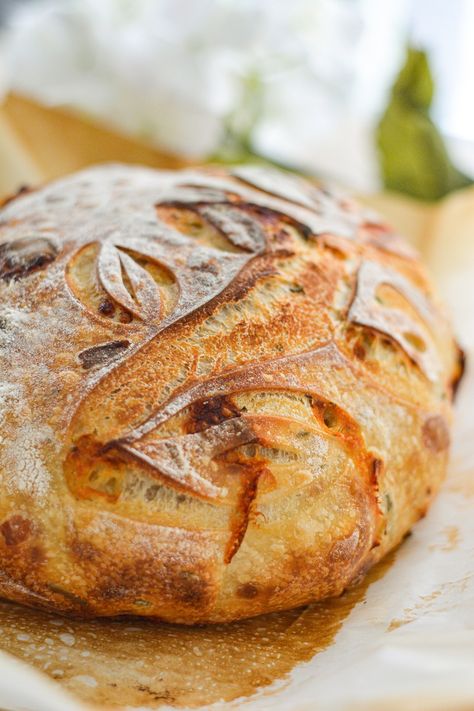 Rosemary/Thyme and Cheddar Sourdough Bread Cheddar Sourdough Bread, Baking Studio, Bread Scoring, Recipe For 2, Herb Bread, Sourdough Starter Recipe, Sourdough Baking, Sourdough Bread Recipe, Delicious Sandwiches