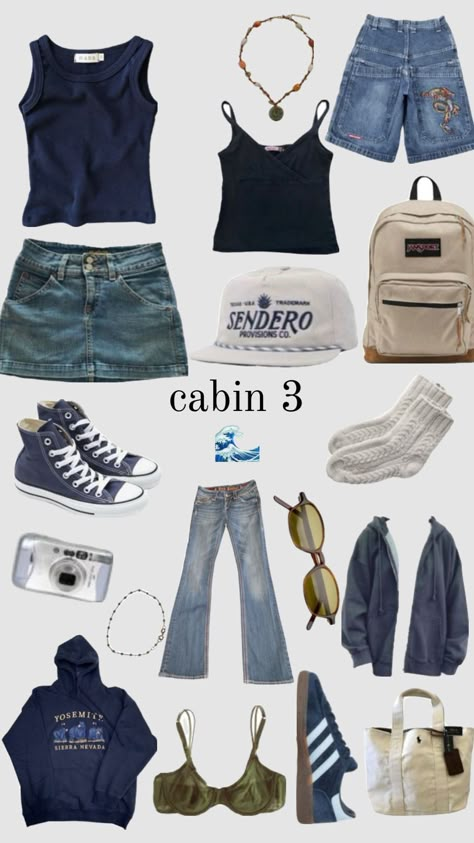 cabin 3 child of poseidon outfit Poseidon Outfit, Child Of Poseidon, Cabin Outfit, Percy Jackson Cabins, Percy Jackson Outfits, Daughter Of Poseidon, Cute Lazy Day Outfits, Lazy Day Outfits, Camping Outfits