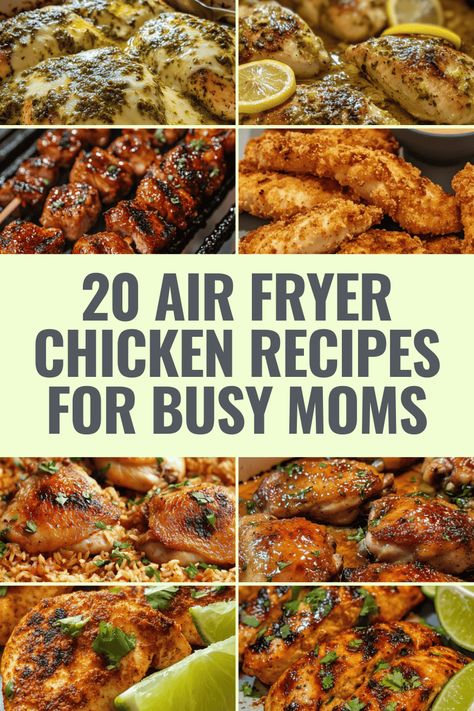 Quick and Easy Air Fryer Chicken Recipes Air Fry Chicken Meals, Easy Chicken Air Fryer Meals, Air Fryer Chicken Casserole Recipes, Air Fryer Chicken Healthy, Easy Chicken Recipes Air Fryer, Easy Air Fryer Chicken Recipes, Air Fryer Chicken Recipes Easy, Chicken Recipes In Air Fryer, Chicken In Air Fryer Recipes