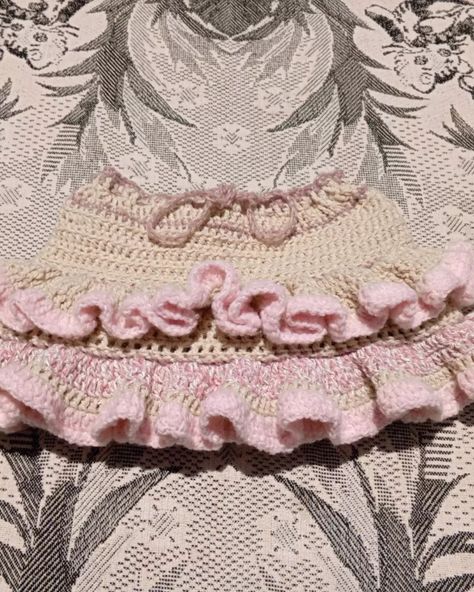 crochet ruffle skirt ♡｡⁠*ﾟ☆ this was made with 100% recycled yarn and I'm loving the different textures! Barbie would absolutely wear something like this🎀 inspo by @crotician . . . . . . . . #crochet #crochetskirt #crochetskirts #crochetruffleskirt #crochetcoquette #coquettecore #coquettefashion #coquetteaesthetic #pinterestcrochet #pinterestinspo #pinterestfashion #handmadecrochet #handmadeclothing #handmadefashion #explorepageviral #explorepage Crochet Ruffle, Crochet Skirts, Recycled Yarn, Crochet Skirt, Pinterest Fashion, Ruffle Skirt, Different Textures, Handmade Fashion, Handmade Clothes