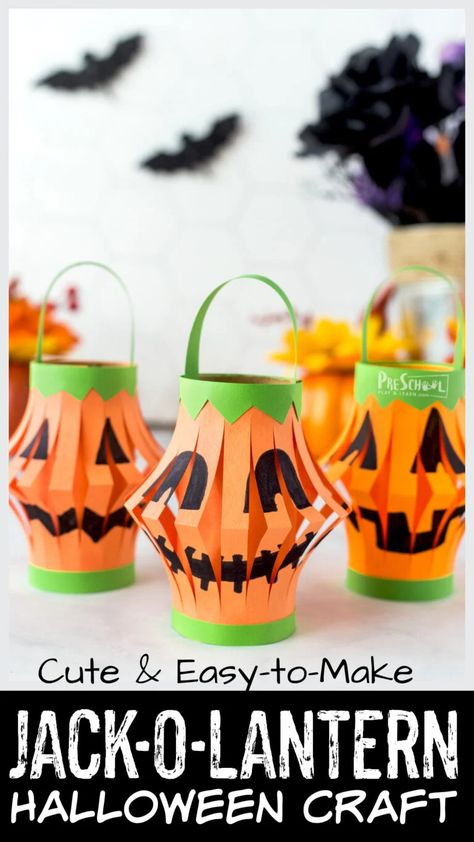 Jack O Lantern Crafts For Kindergarten, Easy Halloween Crafts For 2nd Grade, Jackolantern Preschool Crafts, Cup Lantern Craft, Diy Hanging Pumpkin Lanterns, Pumpkin Crafts First Grade, Pumpkin People Craft, Easy Halloween Craft 2nd Grade, Jack O Lantern Art For Kids