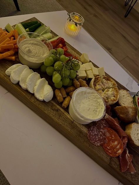 #aesthetic #dinner #platter #cheese #grapes #aesthetic #recipe #tiktok #ham #salami #dip #yummy #french #scandinavian #dinnerideas #movienight #friends #wine #candlelight #candles #food #foodlover Picky Bits Platter, Nye Spread, Salami Dip, Grapes Aesthetic, Picky Bits, Candles Food, Dinner Platter, Aesthetic Dinner, Recipe Tiktok