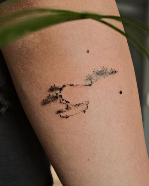 Bonzi Trees Tattoo, Japanese Tree Tattoo, Juniper Tattoo, Bonsai Tree Tattoo, Japanese Juniper, Bonsai Tattoo, Bonsai Tree Tattoos, Tree Tattoo Men, Juniper Tree