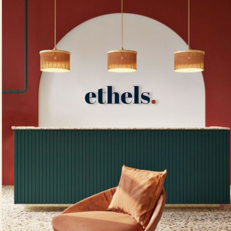 Coworking Spaces Aren’t Inclusive. Ethel’s Club Wants To Change That - AfroTech Pizza Design, Pharmacy Design, Store Interiors, Culture Magazine, Counter Design, Hotel Interior Design, Cafe Interior Design, Coworking Space, Reception Desk