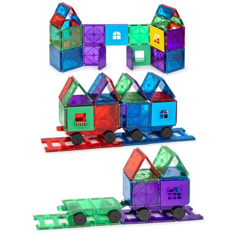 Magnetic Building Tiles, Blocks Preschool, Toddler Boy Toys, Magnet Toys, Magnetic Building Blocks, Magnetic Toys, Educational Toys For Toddlers, Magnetic Tiles, Kids Blocks