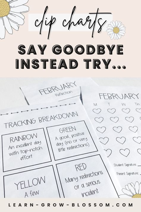 Goodbye clip chart and hello behavior chart. In this blog post I am offering all the great reasons why retiring the clip chart is a great strategy for behavior management in your classroom. Check out this blog post for why a behavior chart is a positive classroom management strategy. Clip Chart Alternative Behavior System, Individual Behavior Management System, Clip Chart Alternative, Teacher Behavior Charts, Behavior Chart For Classroom, Upper Elementary Classroom Setup, Individual Behavior Management, Alternative Classroom, Clip Chart Behavior Management