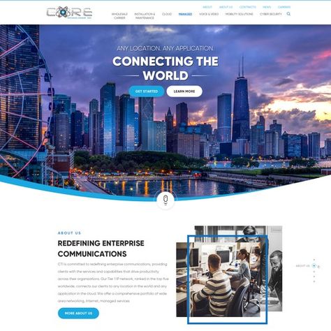 Need modern, sleek re-design of current telecom/it website | Web page design contest | 99designs It Website, Sales Ads, Web Page Design, Template Site, African Design, Complementary Colors, Custom Packaging, Contest Design, Web Page