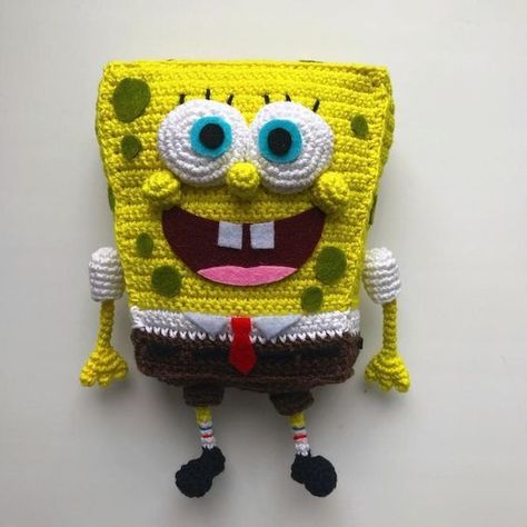 SpongeBob SquarePants Crochet Patterns Sponge Bob Square Pants, Pola Amigurumi, Square Pants, Crochet Pattern Amigurumi, Patrick Star, Sponge Bob, Fun Crochet Projects, Plush Pattern, Pattern Store