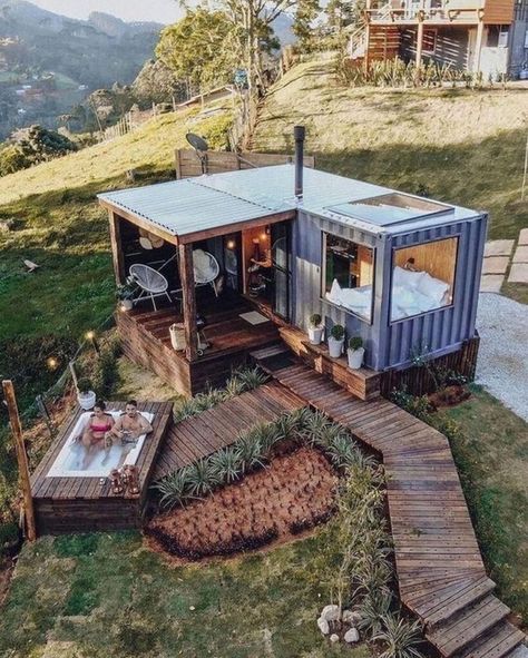 Cargo Container Homes: Pushing the Boundaries of Design Inside Tiny Houses, Tiny House Shipping Container, Cargo Container Homes, Cargo Container House, Tiny House Camper, Shipping Container Cabin, Container Cabin, Tiny House Interior Design, Tiny House Layout