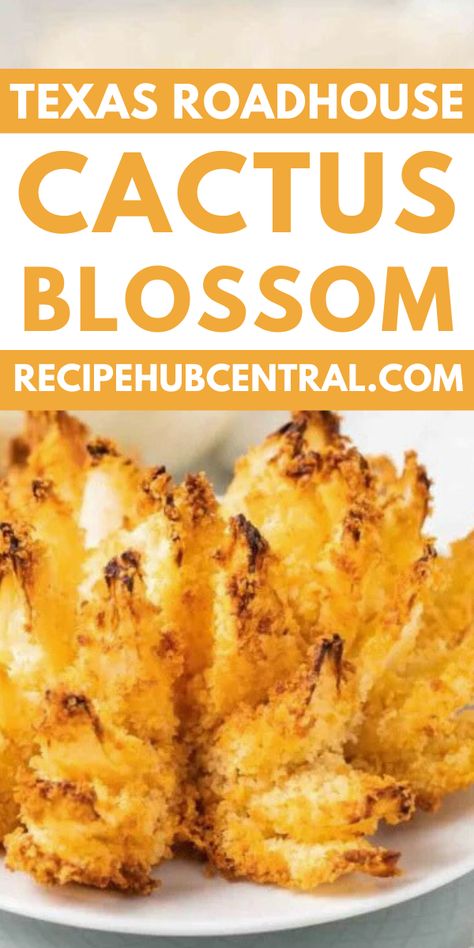 Texas Roadhouse Cactus Blossom Recipe is the best snack on their menu, and I never get enough of the tangy flavor of onion filled with the taste of seasonings and aromatic powders. Cactus Blossom Recipe, Texas Roadhouse Cactus Blossom, Paula Deen Chili, Jalapeno Mustard Recipe, Paula Deen Chili Recipe, Rigatoni D Recipe, Cactus Recipes, Ube Polvoron Recipe, Spicy Chicken Bites