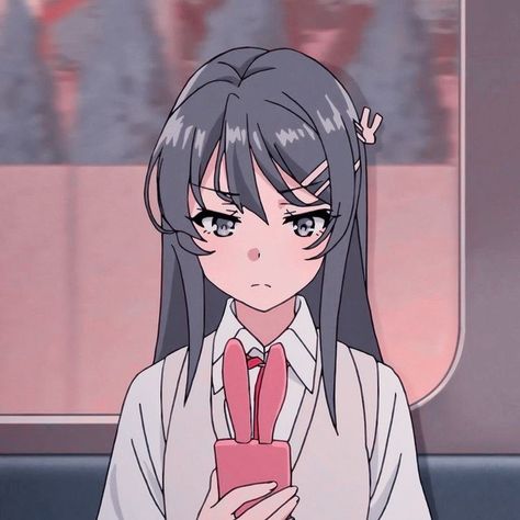 Cute Kawaii Icons, Sakuta Azusagawa, Art Studio Ghibli, Kawaii Icons, Rascal Does Not Dream, Mai Sakurajima, Doraemon Cartoon, Bunny Girl Senpai, Edit Anime