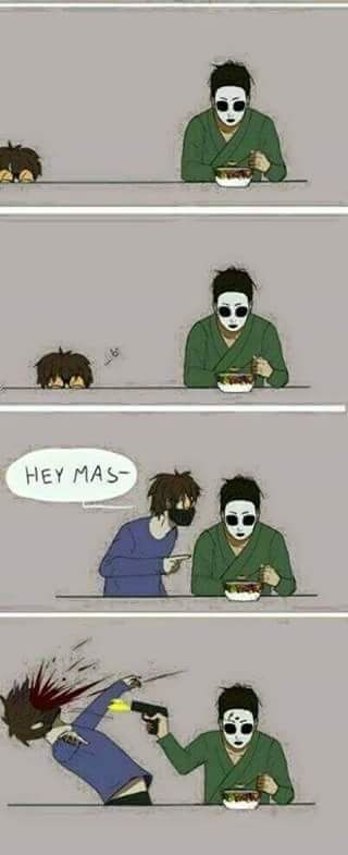 Ticci Toby x Masky Anime Laughing, Creepypastas Ticci Toby, Creepypasta Family, Creepypasta Slenderman, Scary Creepypasta, Creepypasta Proxy, Creepy Pasta Family, Creepypasta Funny, Eyeless Jack