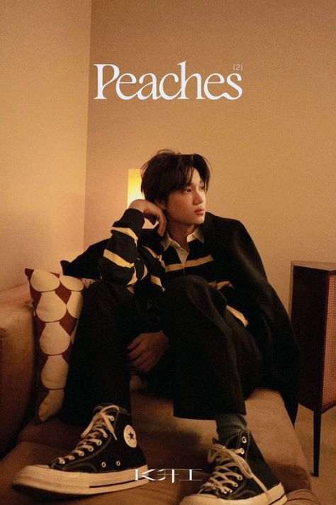 Kai exo peaches poster wallpaper Kai Peaches Poster, Exo Kai Poster, Kai Bear Wallpaper, Peaches Kai Wallpaper, Exo Poster Aesthetic, Kai Peaches Wallpaper, Kai Exo Wallpaper, Kai Poster, Exo Poster