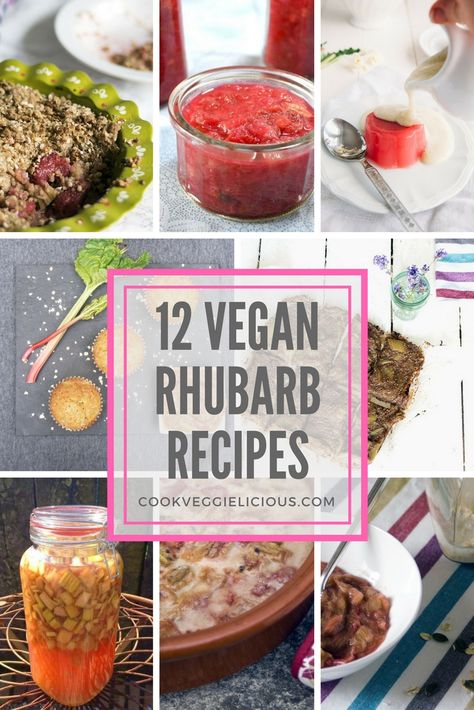 Rhubarb Recipes Vegan, Rhubarb Vegan Recipes, Vegan Rhubarb Recipes, Rhubarb Vegan, Healthy Rhubarb Recipes, Vegan Rhubarb, Best Rhubarb Recipes, Vegan Bakes, Vegan Info