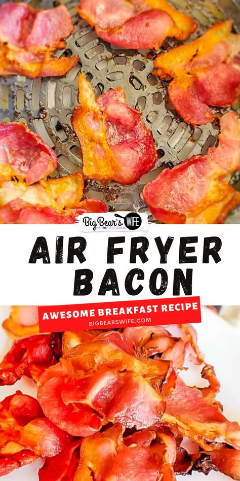 Crisp up delicious bacon without turning the oven on! Use an air fryer to cook perfect crispy Air Fryer Bacon with no skillet babysitting! Bacon In Air Fryer, Air Fryer Bacon, Bacon Crisps, Bacon In The Oven, Cooking Bacon, Comfort Food Southern, Air Fryer Recipes Healthy, Best Breakfast Recipes, Family Favorite Meals