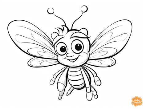 illustration of Colorful firefly friends Firefly Coloring Page, Firefly Drawing Illustration, Insect Coloring Pages Preschool, Bug Colouring Pages, Insects Coloring Pages, Serenity Ship, Insect Coloring Pages, Relaxing Art, Firefly