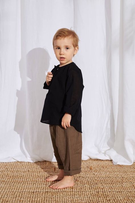 Nobonu Thai Pants Green Olive Kids Wear Boys, Thai Pants, Sewing Baby Clothes, Kids Garments, Kids Ootd, Baby Dress Design, Linen Fashion